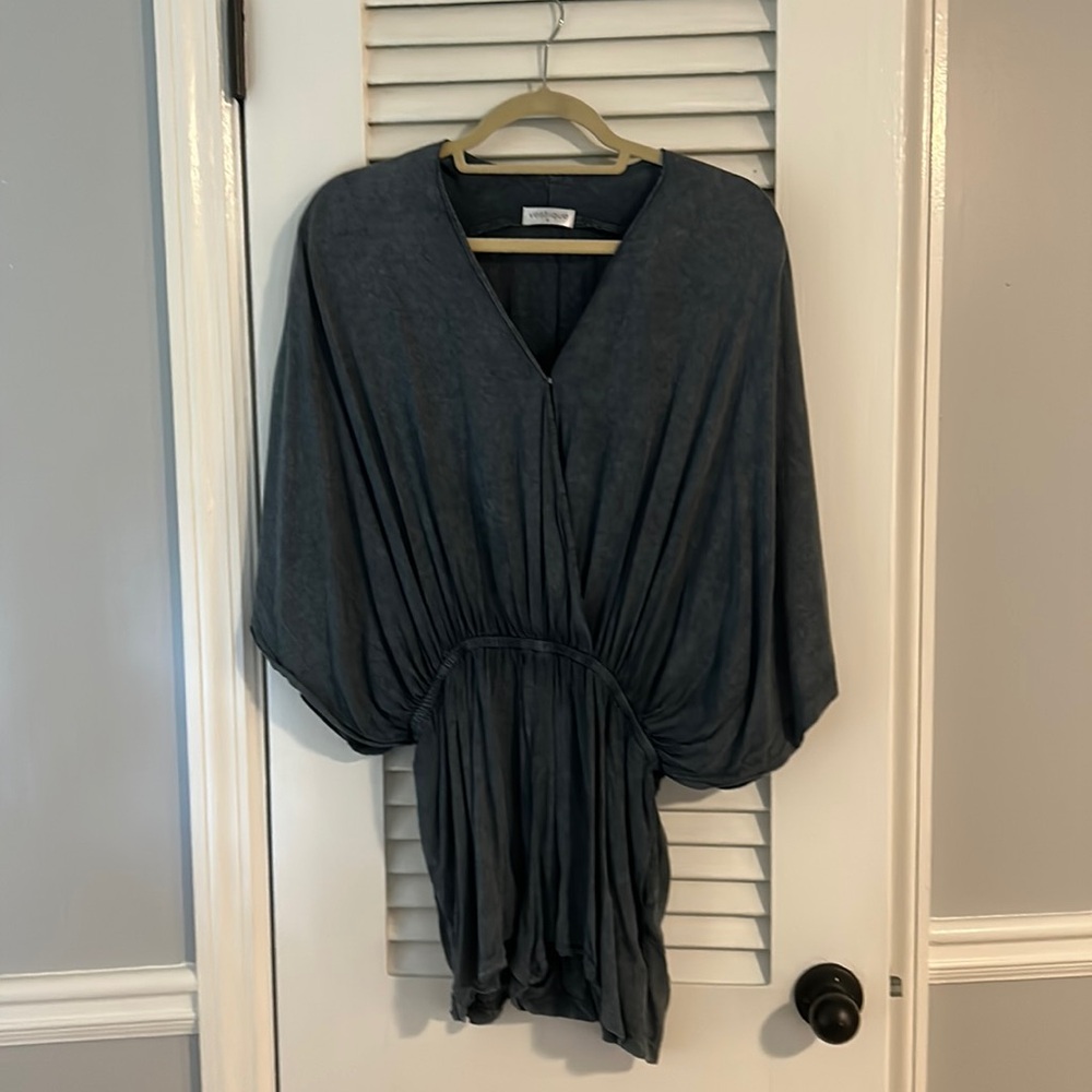 Blue flowy romper